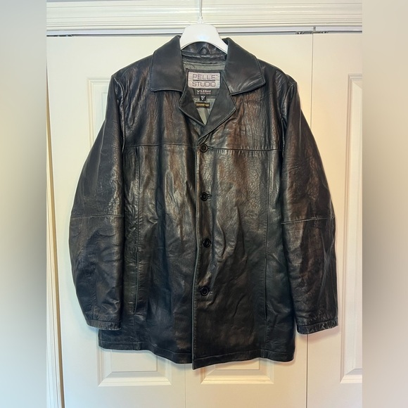 Wilson’s  Pelle Studio Thinsulate men’s leather jacket. Removable vest. XL. - Picture 1 of 12
